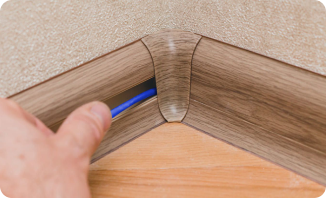 Kabelni ehtiyotkorlik bilan oʼtqazish